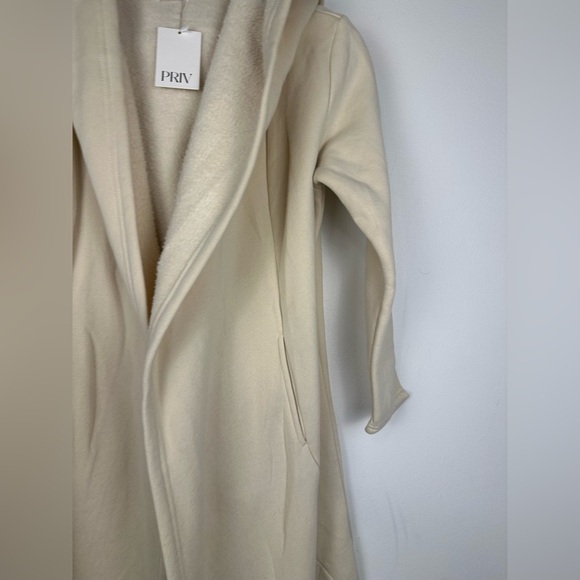 Priv CloudNine Fleece Hooded Cozy Lounge Cardigan Coatigan Women’s Sz XS NWT - Picture 5 of 10